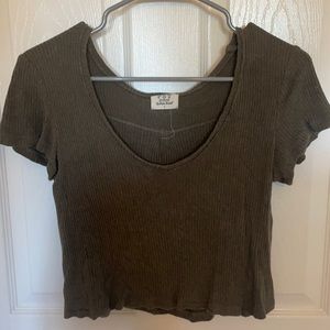Project Social T V-Neck Crop Top